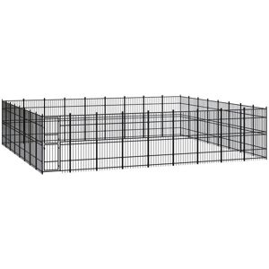 Outdoor Dog Kennel Steel 66.36 m² - Royalton