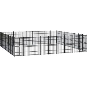 Outdoor Dog Kennel Steel 74.65 m² - Royalton