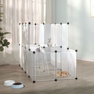 Royalton - Small Animal Cage Transparent 142x74x93 cm pp and Steel