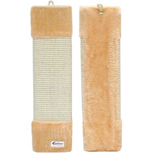 Eyepower - Scratching Board Beige about 55x13.5cm with Plush Sisal Scratch Board - beige