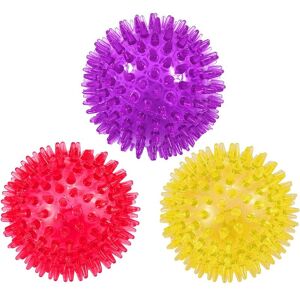 AOUGO Set of 3 squeaky dog balls 6.5 cm