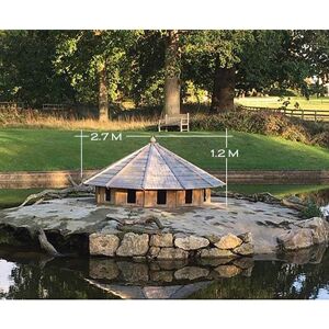 Buttercup Farm Gr - Somerton Floating Duck Twelve Nest - Pressure Treated Red Pine - L275 x W275 x H120 cm