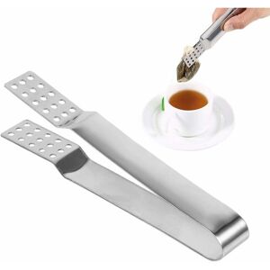 Stainless Steel Tea Tongs Squeezer Tongs Tea Bag Clamp Kitchen Tool-DENUOTOP