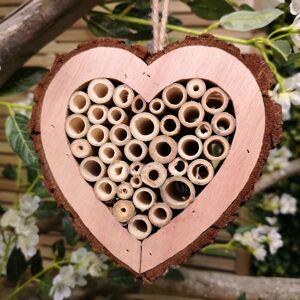 Samuel Alexander - Tom Chambers Garden Wooden Bee Love Heart House Wild Insect Hanging Habitat