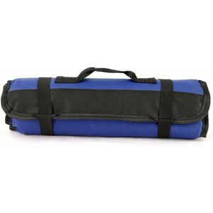 Tool Storage Box and Locker 22 Pockets Empty Tool Pouch, Tool Pouches, Tool Organizer, Oxford Cloth Roll-Up Toolkit Pouch Bag - Blue Denuotop