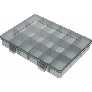 Tool storage box and rack Hardware parts box, drill accessories, grid box - 18 grids small short partitions can be removed Denuotop