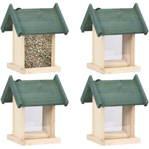 Sweiko - Bird Feeders 4 pcs Firwood FF47233UK