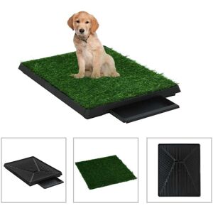 SWEIKO Pet Toilets 2 pcs with Tray & Faux Turf Green 63x50x7 cm wc VDTD07307