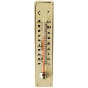 Denuotop - Traditional wooden thermometer for measuring ambient temperature - Can be used indoors or outdoors and is ideal for the home, office,