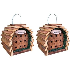 Selections - Wooden Hanging Ladybird House (Set of 2)