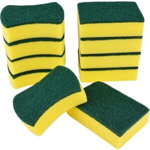 ZVD - 10 Pieces Double Sided Dishwashing Sponge Heavy Duty Cellulose Scrubbing Sponge for Kitchen Scrubbing Dishes