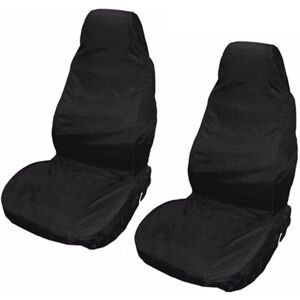 2 Pack Universal Car Seat Covers, Black Waterproof Seat Protector Ymyny