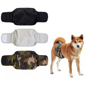 Cyslmuk - 3-pack of washable dog nappies for male dogs - reusable strips for dogs (l)