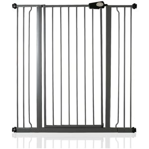 Bettacare - Child and Pet Gate, 100.8cm - 108.4cm, Slate Grey, Extra Tall Gate 104cm in Height, Pressure Fit Stair Gate