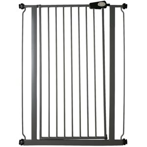 Bettacare - Child and Pet Gate Narrow, 68.5cm - 75cm, Slate Grey, Extra Tall Gate 104cm in Height, Narrow Pressure Fit Stair Gate