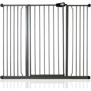 Bettacare - Child and Pet Gate, 133.2cm - 140.8cm, Slate Grey, Extra Tall Gate 104cm in Height, Pressure Fit Stair Gate