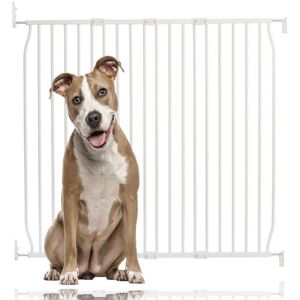 Bettacare - Eco Screw Fit Pet Gate, White, 110cm - 120cm, Screw Fitted Dog Gate, Safety Gate for Puppy