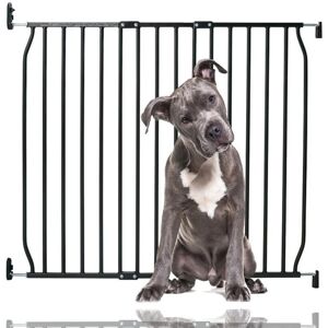 Bettacare Eco Screw Fit Pet Gate, Black, 120cm - 130cm, Screw Fitted Dog Gate, Safety Gate for Puppy