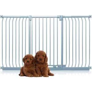 Bettacare - Extra Tall Elite Dog Gate, 179cm - 188cm, Matt Grey, Extra Tall 96.8cm in Height, Pressure Fit Pet Gate
