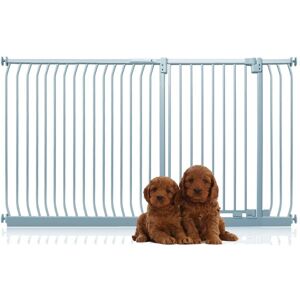 Bettacare - Extra Tall Elite Dog Gate, 189cm - 198cm, Matt Grey, Extra Tall 96.8cm in Height, Pressure Fit Pet Gate