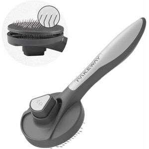 Héloise - Cat and Dog Grooming Brush, Kitten Brush, Self-Cleaning Pet Brush, Massage Combs for Short, Medium and Long Hair Cats and Dogs