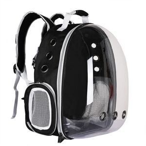Dewdat - Cat Backpack Carriers Bag, Dog Backpack, Pet Bubble Backpack for Small Cats Puppies Dogs Bunny, Hiking and Outdoor Use Black