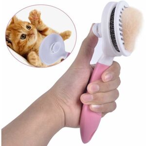 BRIDAY Cat Brush, Cat Brush Self-Cleaning Cat Brush Removes Undercoat Dog Brush Cat Brush Short to Long Hairs Suitable Soft Cat Brush Cat Brush