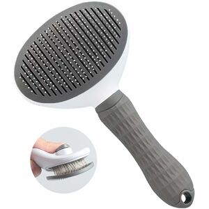 HÉLOISE Cat Brush Dog Brush, Self-Cleaning Massaging Grooming Comb, Effective Removal of Dead Hair and Tomentose Hair, Suitable for Short and Long Hair Dogs