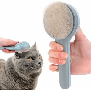 Héloise - Cat Brush, Self-cleaning Dead Hair Brush for Dogs Grooming Brushes for Dogs Cat Short and Long Hair Massage Brush for Cats Soft to Remove