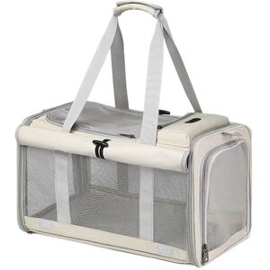 GROOFOO Cat Carrier and Dog Carrier is Designed for Pets Weighing up to 16 lbs.Soft-Sided,Durable and Collapsible Travel Carrier,Breathable Mesh for