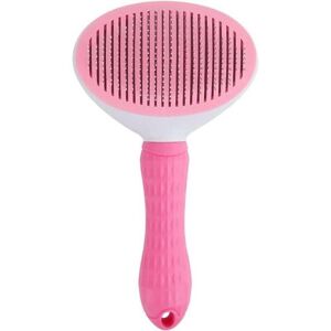 YMYNY Cleaning Brush and Slicker Comb - Ideal for Grooming Long and Short Hair of Dogs and Cats - Tool for Removing Dead and Matted Hair - Pink mumu