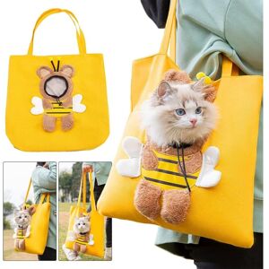 Héloise - Dog and Cat Shoulder Bag, Sling Cat Carrier Bag, Secure Pet Carrier Bag, Portable Small Pet Bags, Suitable for Small Dogs and Cats(Large