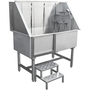 Monster-shop - Dog Grooming Bath Steel Pet Wash Station 600mm