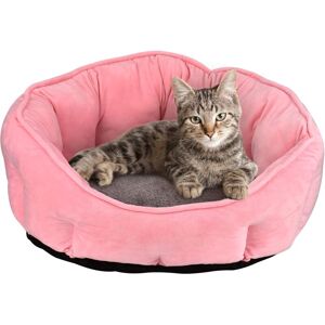 Longziming - Dog Bed, Cat Bed Dog Sofa Plush Dog Cushion Extra Soft Pet Basket Bed for Small Cats and Dogs, 46 × 46 × 23 cm, Pink