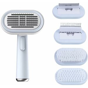HÉLOISE Dog Cat Brush, 5 in 1 Self-Cleaning Shedding Brush, Hair Grooming Brush, Hair Grooming Brush, Effective Removal of Dead Hair and Tomentose Hair