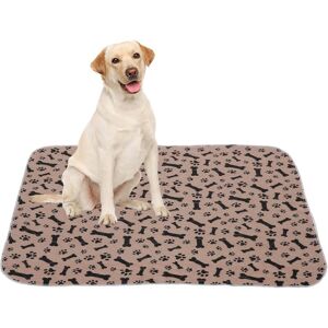 MEMKEY Dog Puppy Training Mat, 4 Pack Dog Training Mats, Pet Potty Mats - Washable, Reusable, Absorbent, Leak Proof, Non-Slip - Khaki - s