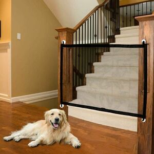 Soleil - Dog Safety Barrier, Adjustable Magic Gate Magic Door, Pet Barrier, Retractable Pet Barriers for Stairs Kitchen Portable Foldable Install
