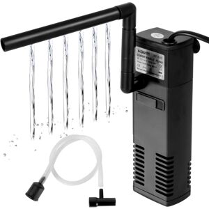 Memkey - Aquarium Water Flow Filter 4W 600L/H Aquarium Internal Filter 60L Aquarium Pump Filter with Filter Sponges for Fish