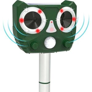 Ymyny - fliti Outdoor Ultrasonic Cat Repeller, Anti Mole Dog Repeller, Solar Charging, usb Charging, Adjustable Frequency to Keep Animals Away,