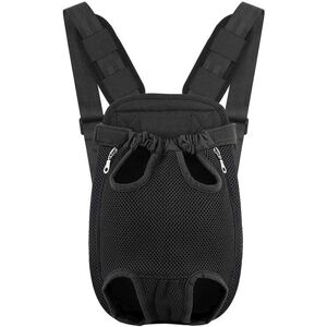 Ymyny - fliti Travel Carrier Bag, Ventral Chest Carrier Backpack for Small Dogs, Puppies, Cats, for Travel, Hiking, Camping etc. Small Size - Black