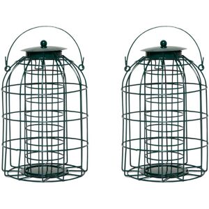 Samuel Alexander - Pack of 2 Wild Bird Fat Ball Feeder with Squirrel Guard