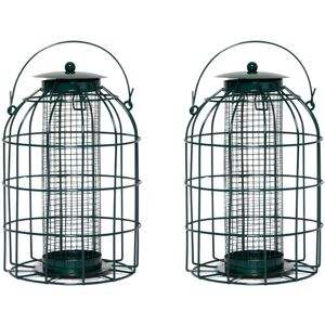 Samuel Alexander - Pack of 2 Wild Bird Hanging Nut Feeder with Squirrel Guard