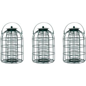 Samuel Alexander - Pack of 3 Wild Bird Fat Ball Feeder with Squirrel Guard