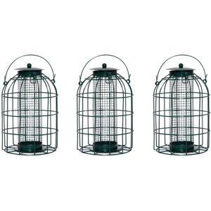 Samuel Alexander - Pack of 3 Wild Bird Hanging Nut Feeder with Squirrel Guard