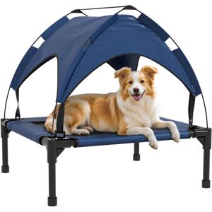 Cooling Raised Dog Bed w/ Breathable Mesh, for s, m Dogs Blue - Pawhut