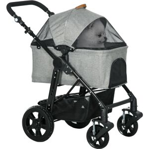 PawHut Pet Stroller Foldable Dog Cat Travel Carrying Bag for Small Dogs