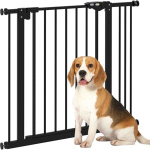 Pawhut - Dog Gate Stair Gate Pressure Fit Pets Barrier Auto Close 74-148cm Wide 74-87cm
