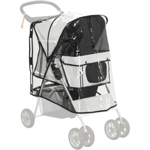 Dog Stroller Rain Cover w/ Rear Entry, Cover, for Dog Pram - Pawhut