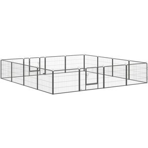 16 Panels Heavy Duty Puppy Play Pen for Small 60Hcm - Pawhut