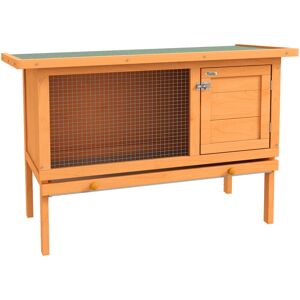 Pawhut - Rabbit Hutch, Guinea Pig Hutch Outdoor Cage w/ Waterproof Roof, Green